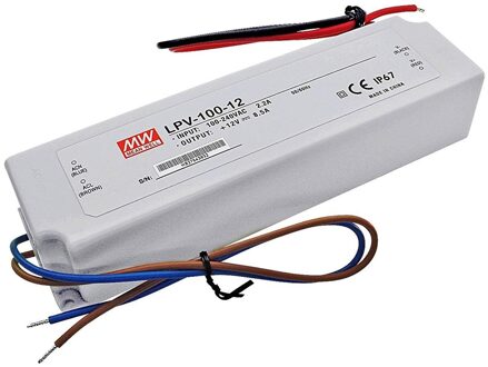 Voeding 100 W 8,5-220V 12 V Dc Waterdichte IP67 Meanwell LPV-100-12