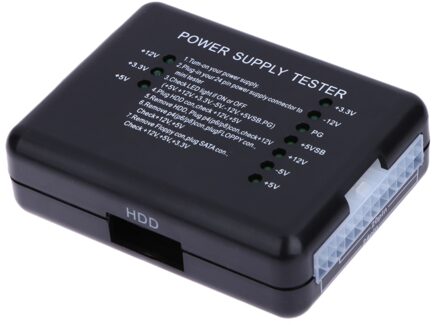 Voeding Tester Checker Led 20/24 Pin Voor Psu Atx Sata Hdd Tester Checker Meter Meten Voor Pc Compute