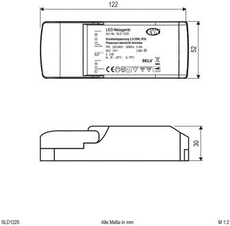 Voedingseenheid 12V/DC 2,5-25W, IP20, 230-240V/AC