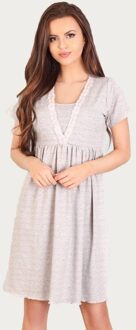 Voedingsshirt / Zwangerschapsshirt Light Grey - S