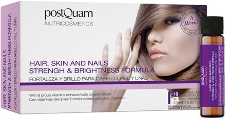 VOEDINGSSUPPLEMENT VOOR HUID, NAGELS EN HAAR VOOR VROUWEN 10 X 25 ML. - maat