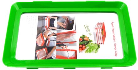 Voedsel Behoud Lade Voedsel Opslag Platen Houden Verse Spacer Koelkast Voor Huishoudelijke Keuken Benodigdheden groen