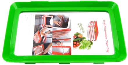 Voedsel Behoud Lade Voedsel Opslag Platen Houden Verse Spacer Koelkast Voor Huishoudelijke Keuken Benodigdheden groen