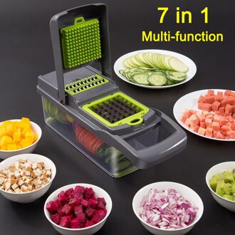 Voedsel Chopper Groente Fruit Kaas Ui Chopper Slicer Dicer Cutter Rasp 12 In 1 Veggie Chopper Ej