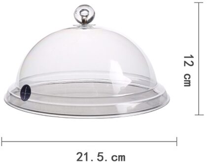 Voedsel Cover Cap Plastic Roken Zetgroep Cloche Deksel Dome Cover 8 10 12 Inch Accessoire Voor Roker Gun Borden Kommen 8duim