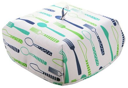 Voedsel Covers Warm Houden Groente Cover Opvouwbare Aluminiumfolie Cover Gerechten Isolatie Keuken Voedsel Cover Netten Keuken Accessoires L blauw