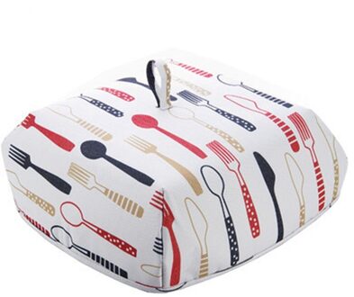 Voedsel Covers Warm Houden Groente Cover Opvouwbare Aluminiumfolie Cover Gerechten Isolatie Keuken Voedsel Cover Netten Keuken Accessoires L rood