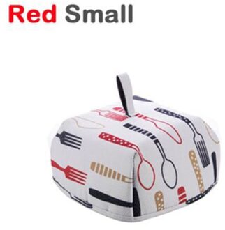 Voedsel Covers Warm Houden Groente Cover Opvouwbare Aluminiumfolie Cover Gerechten Isolatie Keuken Voedsel Cover Netten Keuken Accessoires S rood