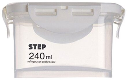 Voedsel Opslagtank Keuken Koelkast Transparant Vochtbestendige Houden Verse Verzegelde Korrels Gedroogd Fruit Snack Opslag Container 240ml