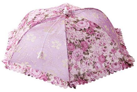 Voedsel Paraplu Cover Picknick Barbecue Party Fly Mosquito Mesh Tent Ne Keuken Accessoires De Cuisine Outils Kichen Accessoires paars