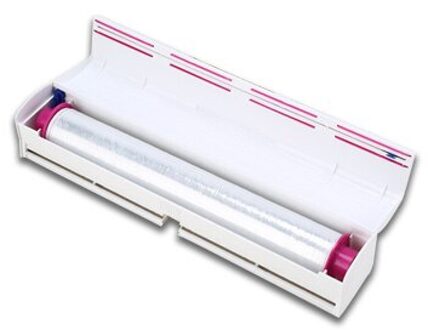 Voedsel Plastic Cling Wrap Dispenser Conserveermiddel Film Cutter Keuken Tool Accessoires Koken Gereedschap C1210 j