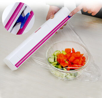 Voedsel Plastic Cling Wrap Dispenser Conserveermiddel Film Cutter Keuken Tool Accessoires Koken Gereedschap