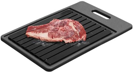 Voedsel Rapid Ontdooien Plaat Vlees Ontdooien Snijplank Twee In Een Ontdooien Plaat Quick Ice Tool Riem Handvat zwart