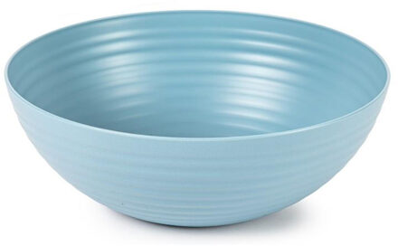 Voedsel Serveerschaal - saladeschaal - D25 x H10.5 cm - kunststof - ijsblauw