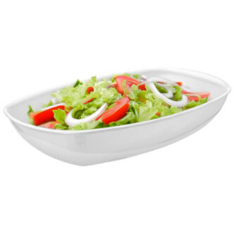 Voedsel Serveerschaal - wit - 19 x 28 cm - saladeschalen - serveerschalen - kommen