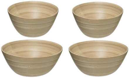 voedsel/serveerschalen set - Bamboe - D25/D17 cm