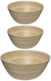 voedsel/serveerschalen set - Bamboe - D30/D17 cm