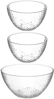 voedsel/serveerschalen set - Kunststof - D25/D13 cm