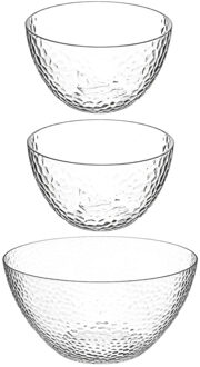 voedsel/serveerschalen set - Kunststof - D25/D13 cm