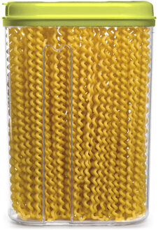 Voedselcontainer strooibus - groen - 1500 ml - kunststof - 15 x 8 x 23 cm - voorraadpot