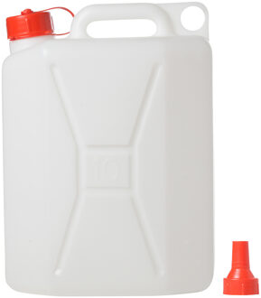 Voedselgeschikte jerrycan/watertank 10 liter - Jerrycan voor water Transparant