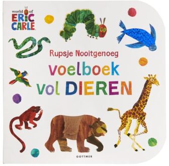 Voelboek: Rupsje Nooitgenoeg: Voelboek vol dieren. 1+
