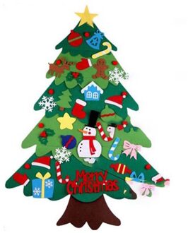 Voelde Kerstboom Kinderen Puzzel Handgemaakte Diy Drie-Dimensionale Halloween Decoratie Hanger Een Soort