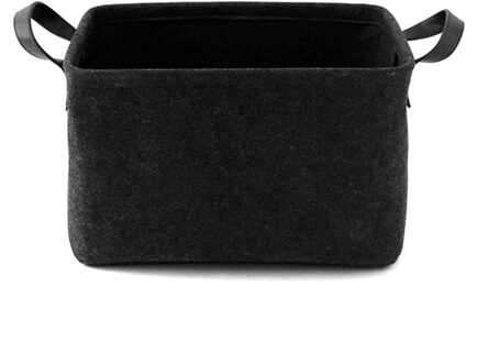 Voelde Opslag Manden Snacks Speelgoed Diversen Opbergmanden Cosmetica Opbergzakken Thuis Opbergdozen Vuile Kleren Opslag donker grijs