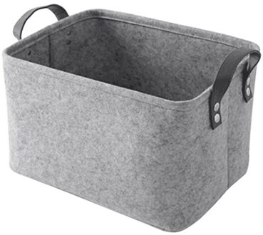 Voelde Opslag Manden Snacks Speelgoed Diversen Opbergmanden Cosmetica Opbergzakken Thuis Opbergdozen Vuile Kleren Opslag licht grijs