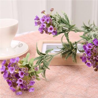 Voelen kunstmatige bloemknop bloem simulatie plant geurige zoete alyssum sneeuwbal thuis bruiloft bloem muur DIY decoratie Paars