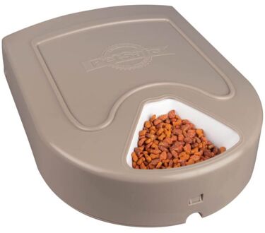 Voerbak Eatwell voor 5 maaltijden met timer grijs