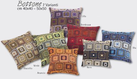 Voering Decoratie Knop 40X40 Zwart