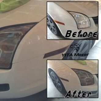 Voertuig 12     "X72    " Licht Beschermen Waterdichte Zwart Licht Film Koplamp Achterlicht Mistlamp Vinyl 180*30Cm Kit"