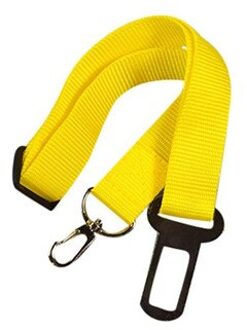 Voertuig Auto Pet Dog Seat Belt Puppy Auto Gordel Harness Lead Verstelbare Pet Autostoeltje Riem Terughoudendheid Reizen leash geel