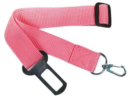 Voertuig Auto Pet Dog Seat Belt Puppy Auto Gordel Harness Lead Verstelbare Pet Autostoeltje Riem Terughoudendheid Reizen leash roze