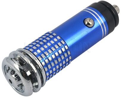 Voertuig Luchtreiniger 12V Mini Luchtverfrisser Auto Fresh Air Anion Purifier Ionische Oxygen Bar Ozon Ionisator cleaner Blauw