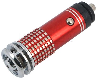 Voertuig Luchtreiniger 12V Mini Luchtverfrisser Auto Fresh Air Anion Purifier Ionische Oxygen Bar Ozon Ionisator cleaner Rood