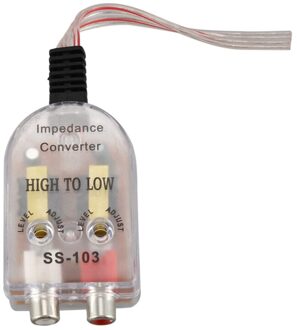 Voertuigen Auto Hoog Naar Laag Impedantie Converter Adapter Speaker Om Rca Line