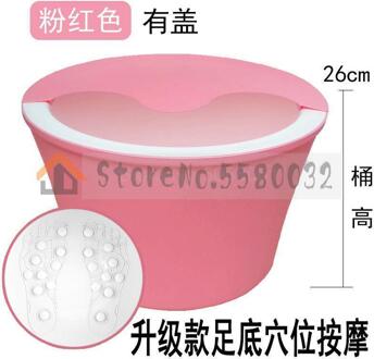 Voet Emmer Plastic Thermische Behoud Verdikking Voetenbad Constante Temperatuur Voet Wassen Vat Over Benen Verdieping Barre FY3