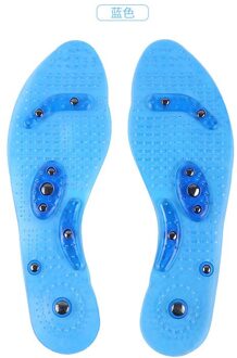 Voet Massage Magnetische Massage Binnenzool Voeten Massage Fysiotherapie Therapie Acupressuur Magnetische Massage Binnenzool Afslanken Inlegzolen blauw-29cm(44-48)