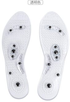 Voet Massage Magnetische Massage Binnenzool Voeten Massage Fysiotherapie Therapie Acupressuur Magnetische Massage Binnenzool Afslanken Inlegzolen wit-27cm(40-44)