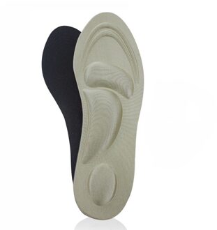 Voet Master 4D Traagschuim Orthopedische Inlegzolen Voor Schoenen Vrouwen Mannen Platte Voeten Arch Ondersteuning Massage Plantaire Fasciitis Sport Pad 1 paar- huid