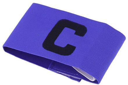 Voetbal Captain Armband Verstelbare Voetbal Rugby Basketbal Speler Bands (Zwart) blauw