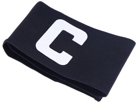 Voetbal Captain Armband Verstelbare Voetbal Rugby Basketbal Speler Bands (Zwart)