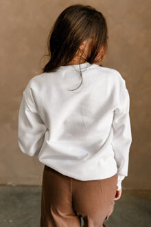 Voetbal Grafisch Crewneck Sweatshirt - maat S Ivoor