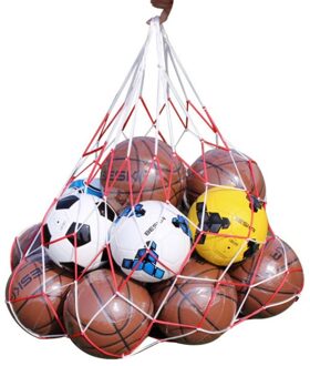 Voetbal Netto 10 Ballen Dragen Netto Zak Draagbare Voetbal Ballen Netto Zak School Gymnasium Kunstmatige Weven Outdoor Sport Accessoires