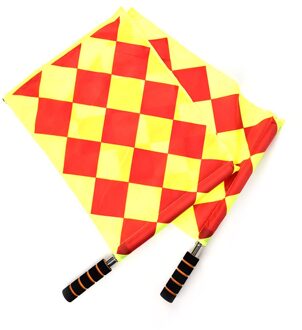 Voetbal Scheidsrechter Vlag Fair Play Sport Match Voetbal Grensrechter Vlaggen Scheidsrechter Apparatuur + Draagtas