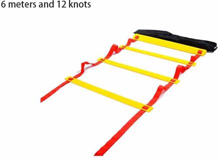 Voetbal Speed Ladder Praktische Duurzaam Milieuvriendelijke Slijtvaste Agility Training Ladders Voetbal Speed Ladder Training Trappen 6 M 12 knots