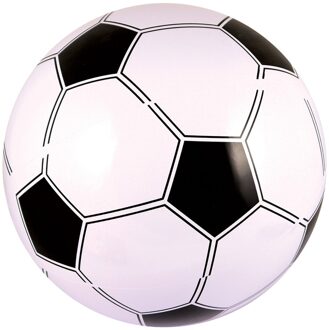 Voetbal/strandbal opblaasbaar - 41 cm - buiten/strand speelgoed
