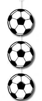 Voetbal thema hangdecoratie 20 cm - Hangdecoratie Multikleur